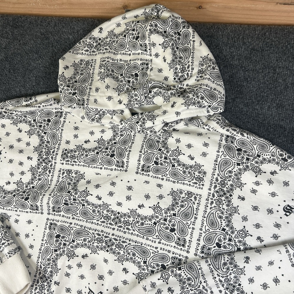 Dogg Supply by Snoop Dogg Hoodie‎ 2XL Bandana Paisley All Over Print DS